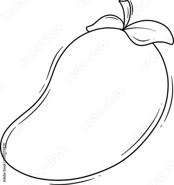 Fototapeta Simple Mango Illustration