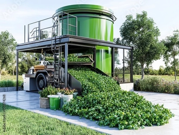 Obraz Automated Vertical Farming System Innovative Green Technology for Sustainable Agriculture