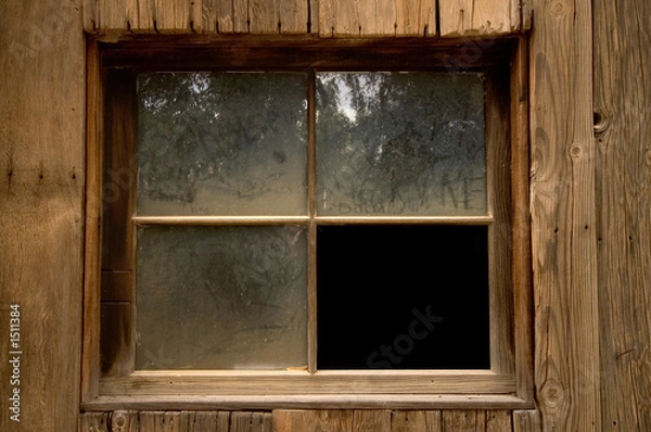 Obraz okno rustykalne