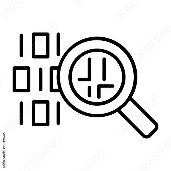 Fototapeta Search Analytic Icon