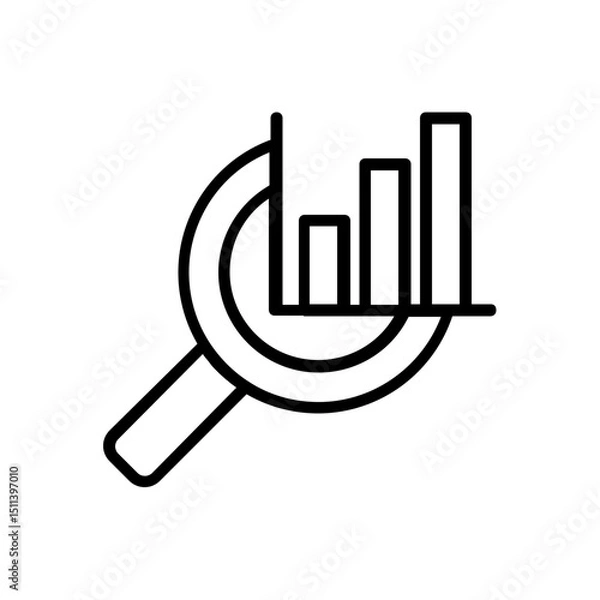 Fototapeta Search Analytic Icon