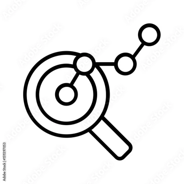 Fototapeta Search Analytic Icon