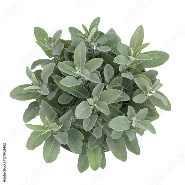 Obraz Healthy lush green rosemary herb plant with fresh aromatic leaves in a close-up shot suitable for culinary, gardening, or herbal medicine themes