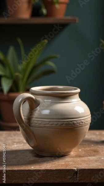 Obraz Pottery workshop, free space for text