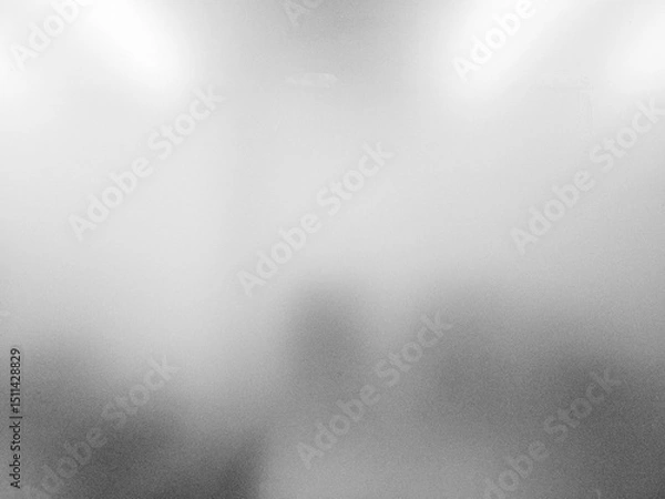 Fototapeta White Turbid Glass Window Background with Grain, Suitable for Color Cast and Overlay.