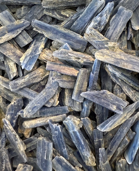 Obraz Blue kyanite aluminosilicate mineral metamorphic rocks 