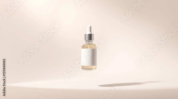 Fototapeta Floating Serum Bottle Mockup.