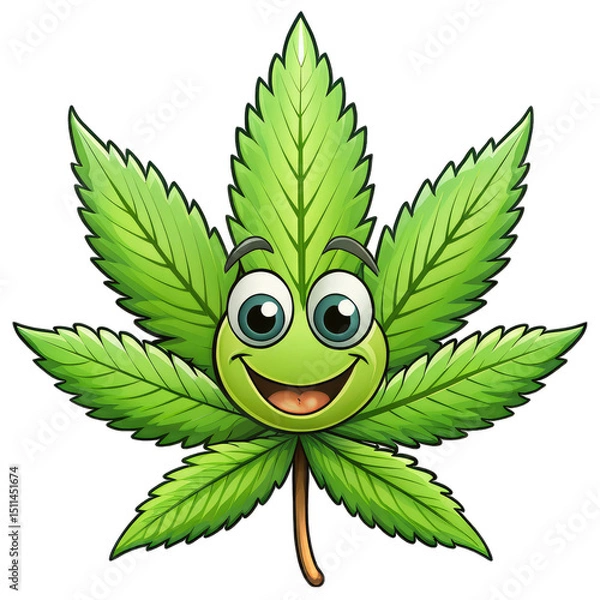 Obraz vector illustration of a green leaf