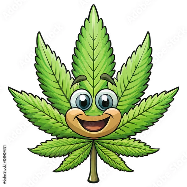Obraz vector illustration of a green leaf