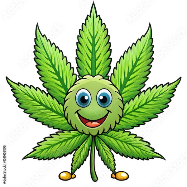 Obraz vector illustration of a green leaf