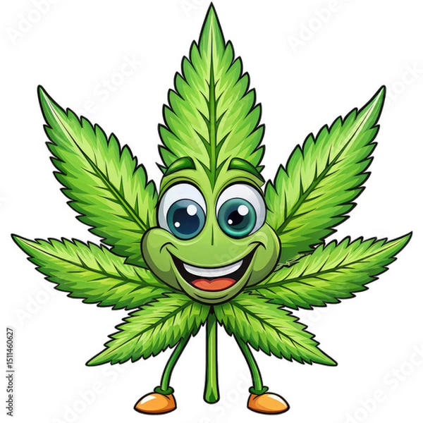 Obraz vector illustration of a green leaf