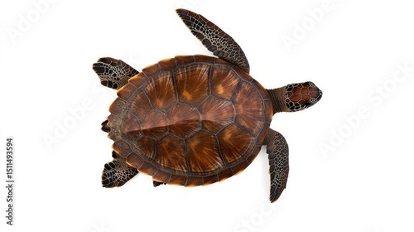 Obraz Magnificent Aerial View of a Sea Turtle