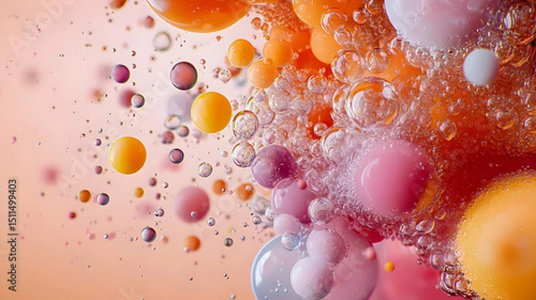 Fototapeta Abstract Colorful Bubble Explosion