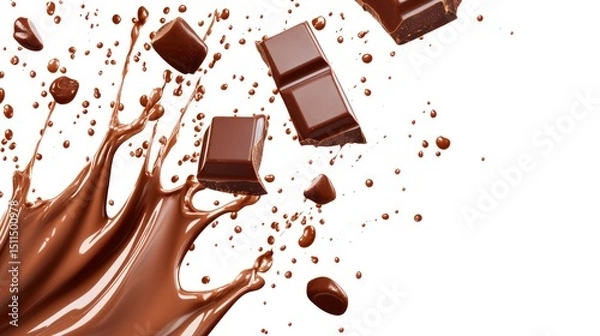 Obraz Delicious Chocolate Splash: A Tempting Treat for Chocoholics