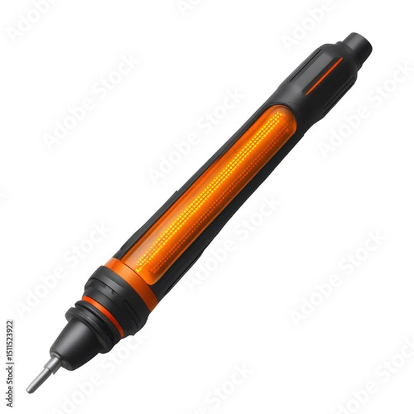 Fototapeta Advanced illuminated soldering iron for professional electronics repair tasks and precision work