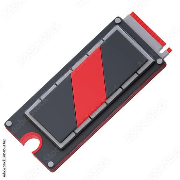 Obraz SSD 3D icon.
