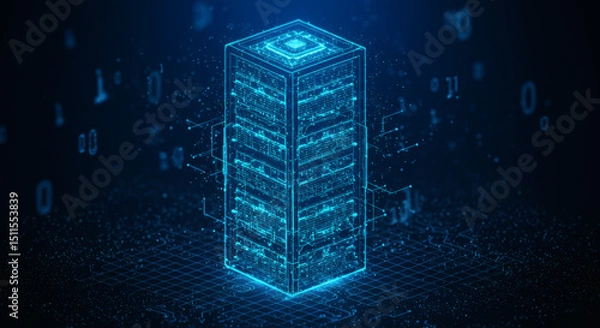 Obraz Digital Data Center Secure Cloud Computing Infrastructure