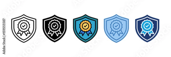 Fototapeta Quality Assurance Icon Element For Design