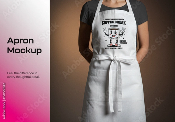 Fototapeta White Apron Mockup