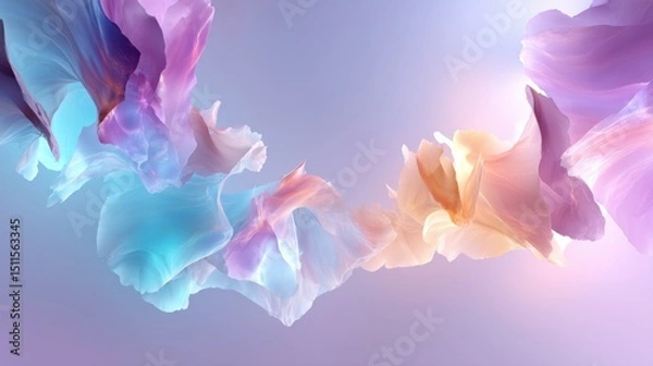 Fototapeta Abstract Pastel Colors Flowing Background