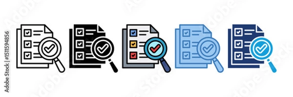Fototapeta Auditing Icon Element For Design
