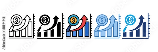 Fototapeta Forecasting Icon Element For Design