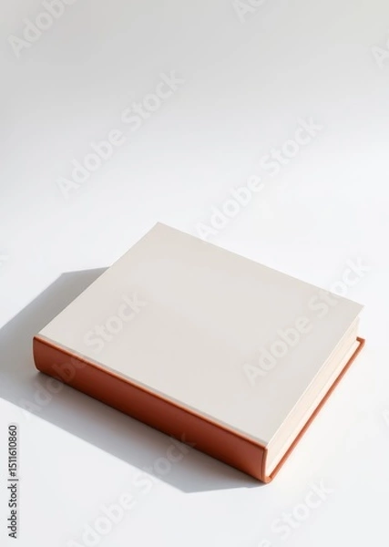 Obraz Mock up of hardcover book on white background. book mockup. 