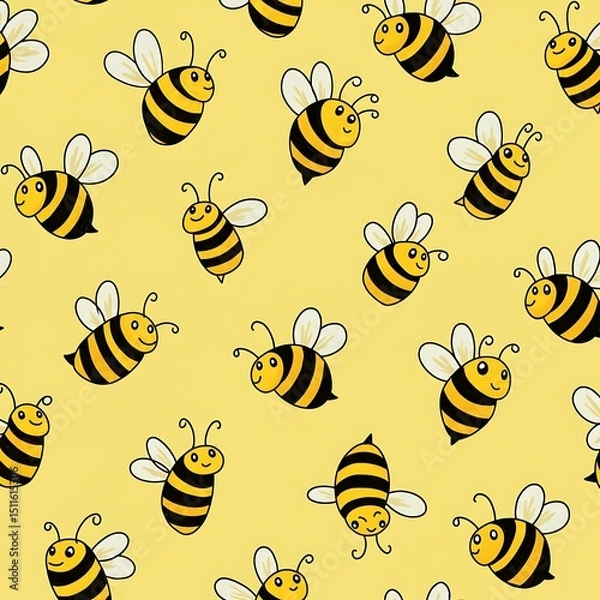 Obraz 黄色い蜜蜂たちの輪舞