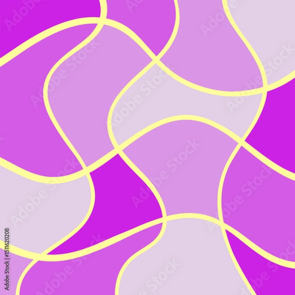 Fototapeta funky groovy background design. Cool abstract colorful patterns. Y2K aesthetic, flat design, 1970 grid, wavy swirl poster bright blue colors. 