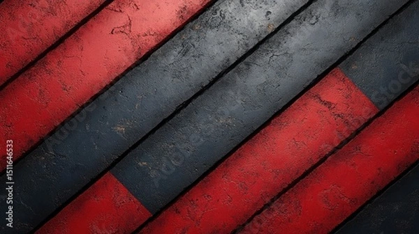 Obraz Red black grunge diagonal stripes texture background design
