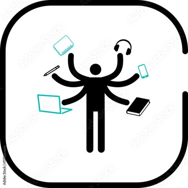 Obraz Multitasking Icon