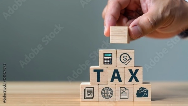 Obraz Tax planning strategy and preparation tips for small business owners and individuals