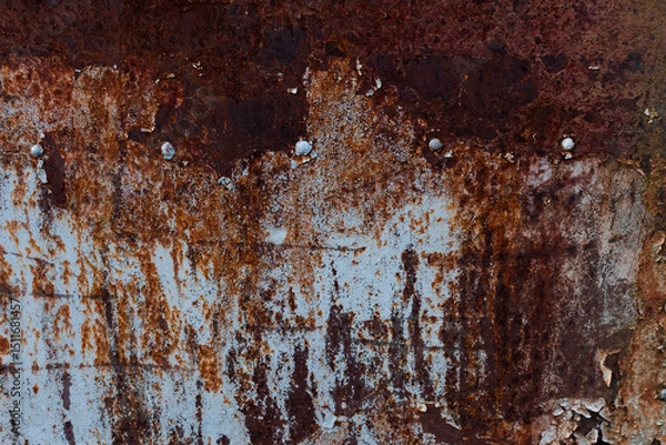 Obraz Rust, Grungy rusty metal texture, Rusted metal background