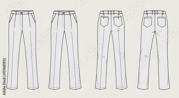 Obraz Tailored Lines: A Pant Study