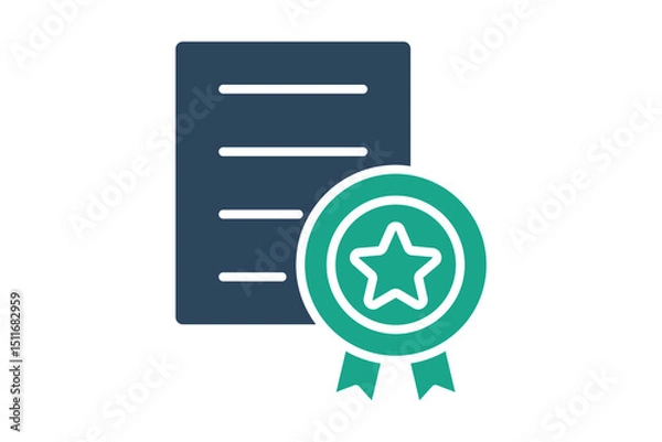 Obraz Experience icon. solid icon style. icon related to branding. business elements vector illustration