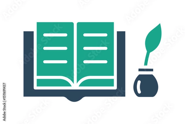 Obraz Story icon. solid icon style. icon related to branding. business elements vector illustration