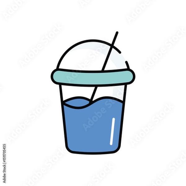 Obraz Juice vector icon stock illustration 