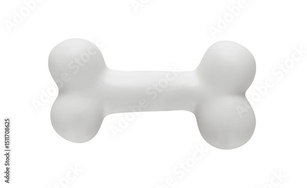 Obraz Cartoon like bone isolated on transparent background, png file