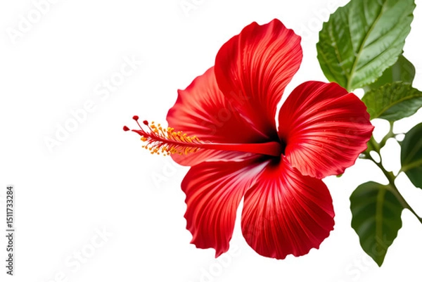 Fototapeta hibiscus flower isolated on white