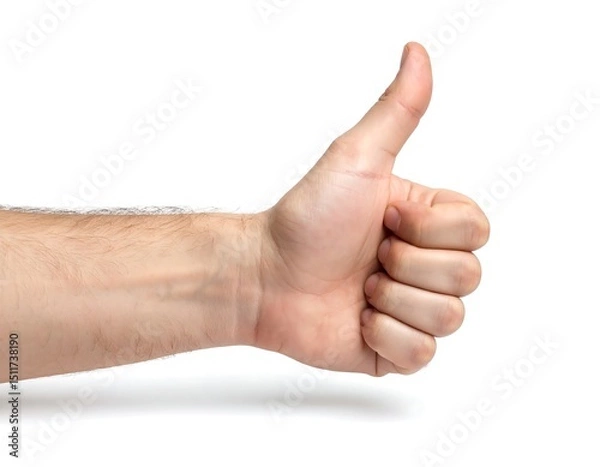 Obraz Thumbs up gesture hand image