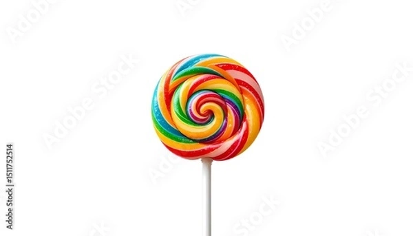 Fototapeta lollipop isolated on white background
