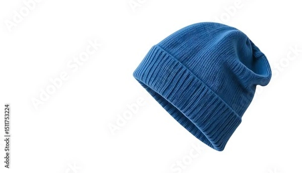Fototapeta blue knitted cap