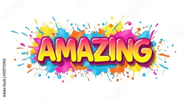 Obraz Amazing text Poster