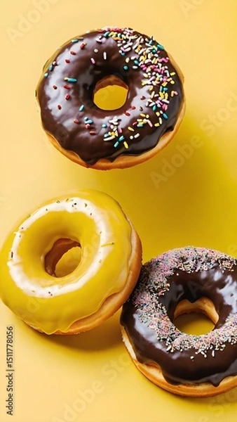Obraz donut with chocolate icing