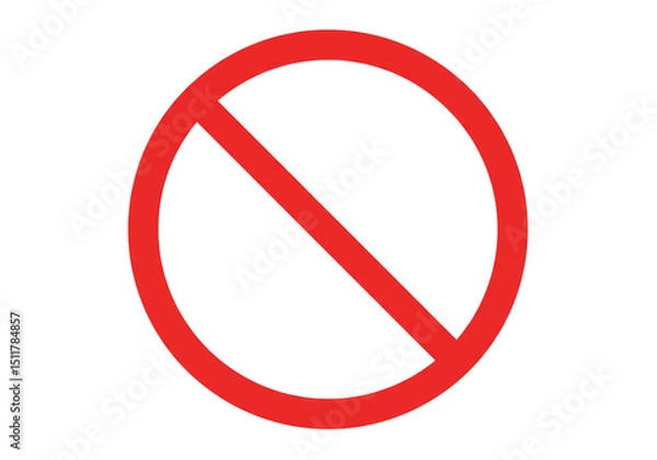 Fototapeta forbidden sign