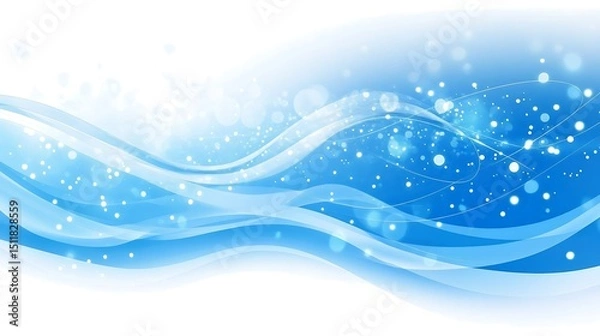 Obraz Abstract winter waves design