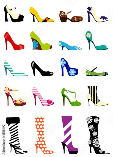 Fototapeta fashion woman shoes