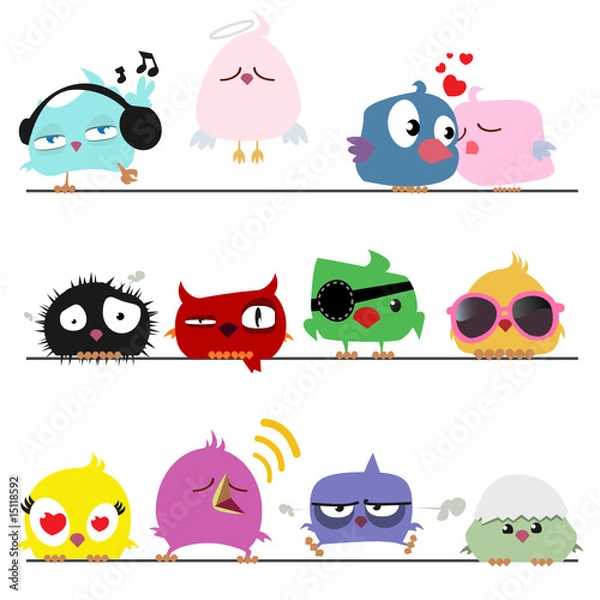 Obraz Śliczne ptaki