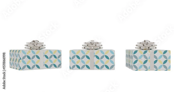 Obraz christmas gift with transparent background