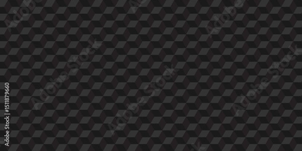 Obraz Seamless abstract black and gray background from cubes and lines. Geometric tiles and mosaic creative stylish seamless pattern block cube background. minimal hexagon Cubes mosaic shape vector design	
